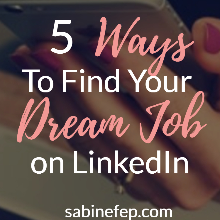find dream job on linkedin