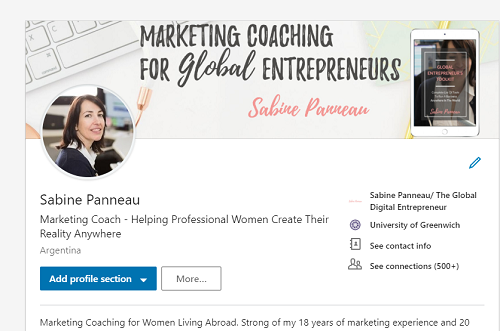 Optimize linkedin profile to find clients Sabine Panneau