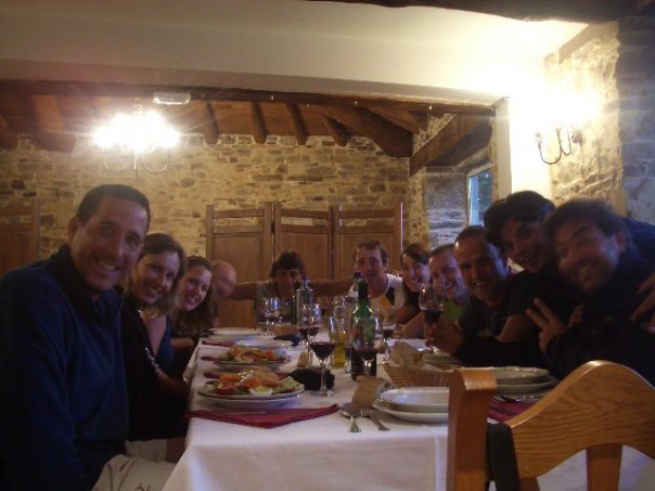 Meal out on the Camino