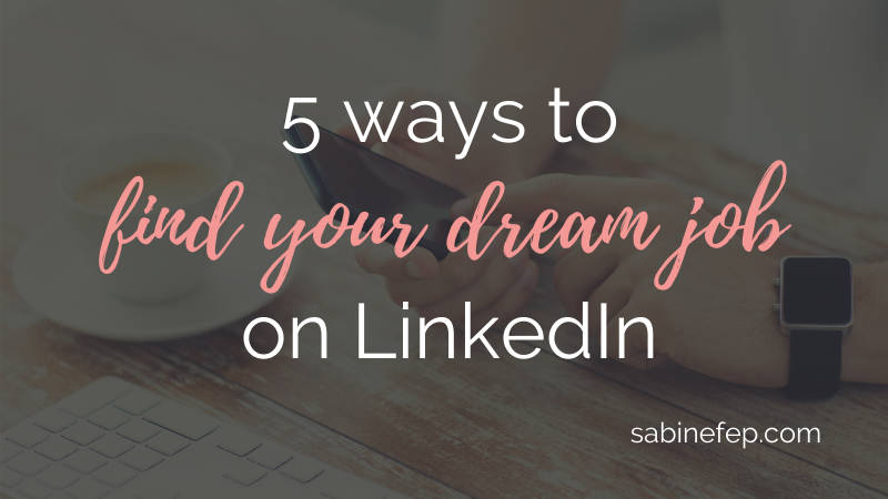 find your dream job on linkedin hd