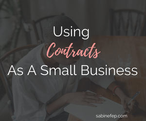 Using Contracts As A Small Business