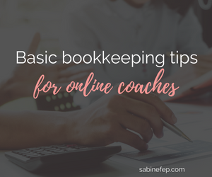 Basic bookkeeping tips for online coaches