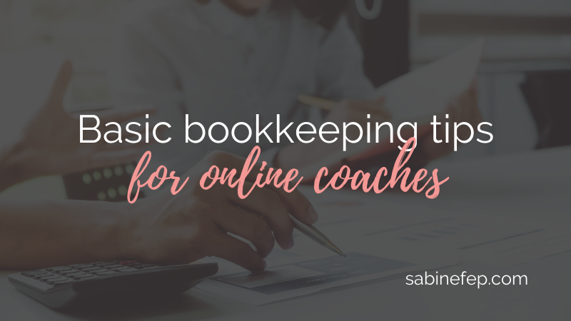 Basic bookkeeping tips for online coaches