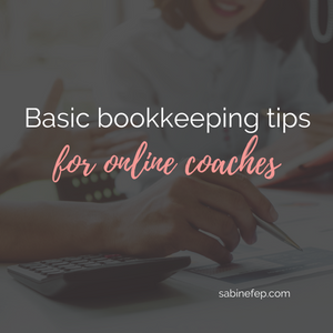 Basic bookkeeping tips for online coaches
