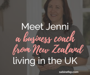 Meet Jenni, a business coach from New Zealand living in the UK