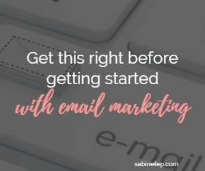 Get this right before getting started with email marketing