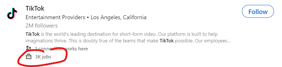 Linkedin tiktok account