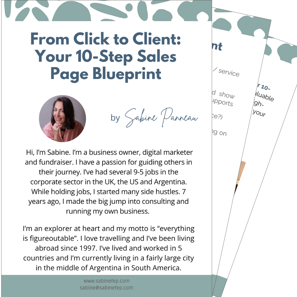 freebie sales page blueprint