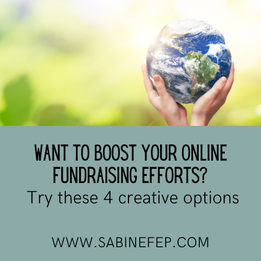 Want to Boost Your Online Fundraising Efforts? Try these 4 creative options